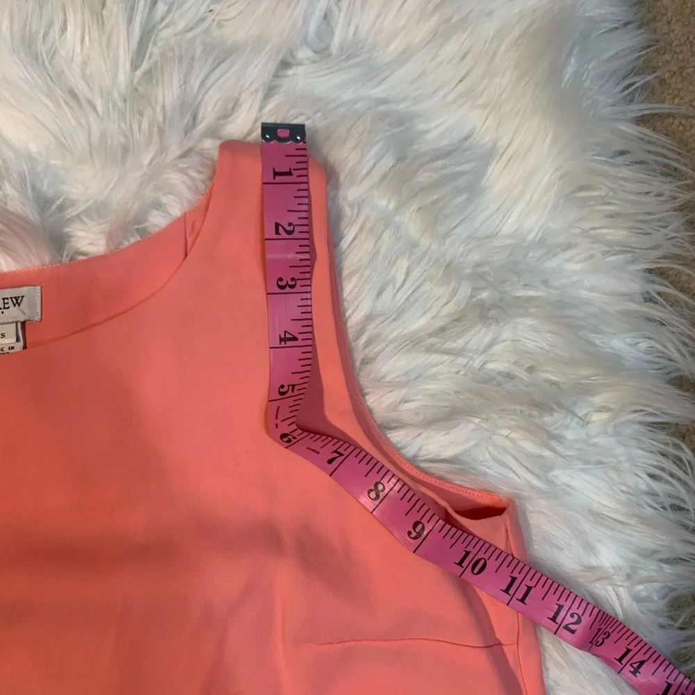 J. Crew coral blouse with back detail size XXS scalloped blouse top